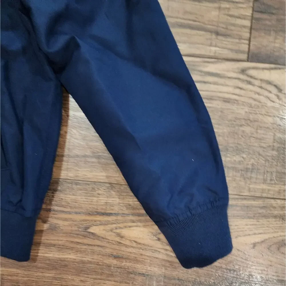NWT The Children's Place Boy's Navy Full Zip Windbreaker Outerwear Jacket Small